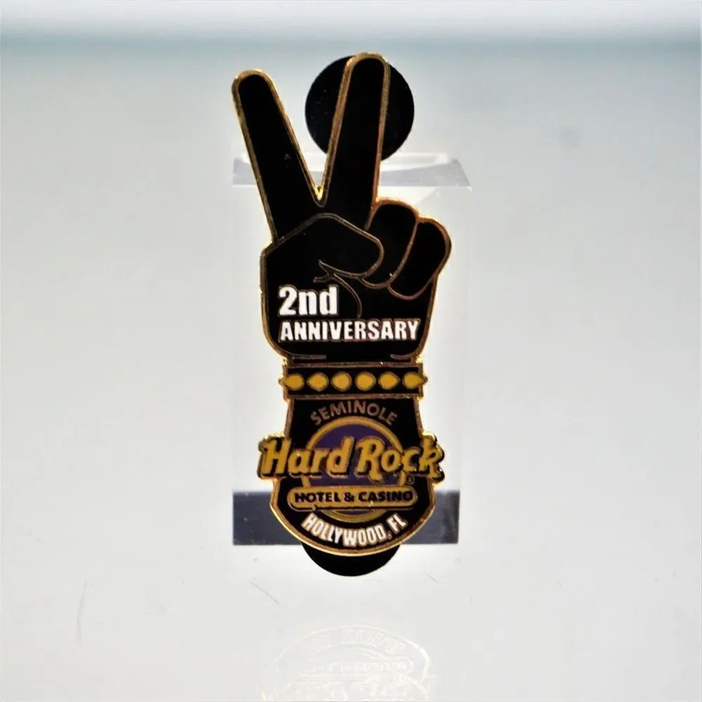 Seminole Hard Rock Hotel And Casino Pin Hollywood Florida 2nd Anniversary